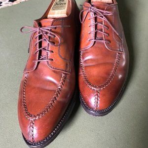 Alden shell cordovan Norwegian-front blucher with handsewn vamp